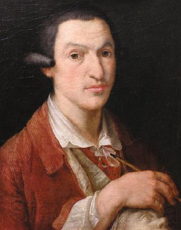 Franz Thomas Low Self portrait Norge oil painting art